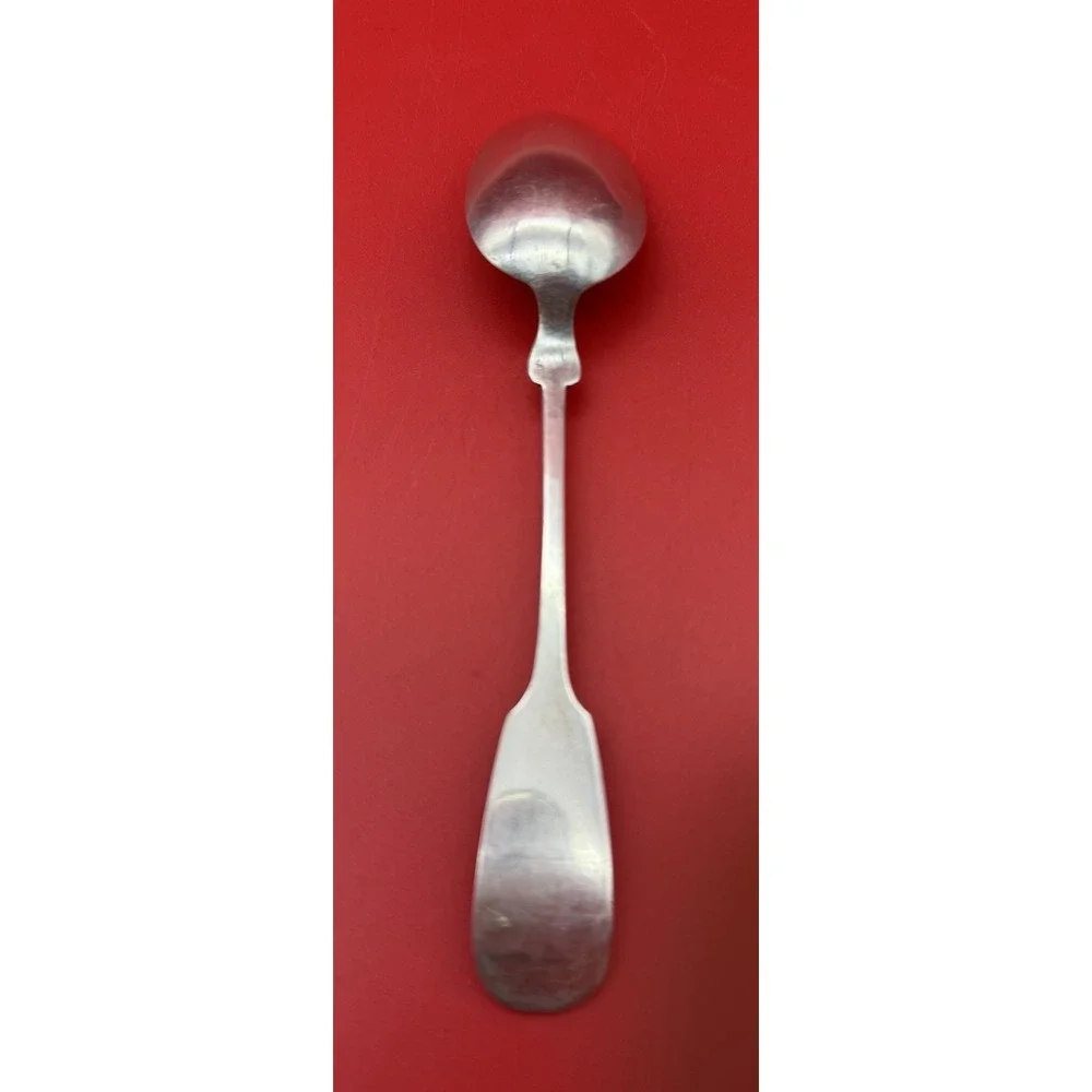 6 Antique Fiddleback Austrian 800 Silver Spoons Diana Head & JK Mark 129 grams